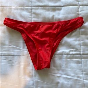 S Aerie Red bikini bottoms